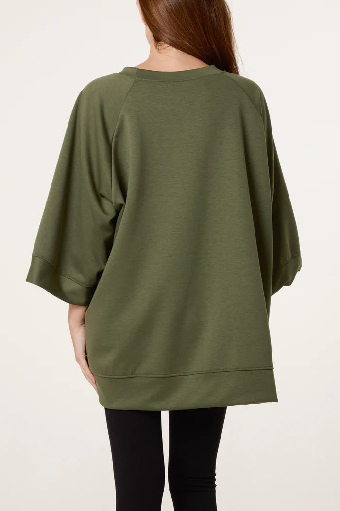 Wide Sleeve Soft Touch Sweatshirt