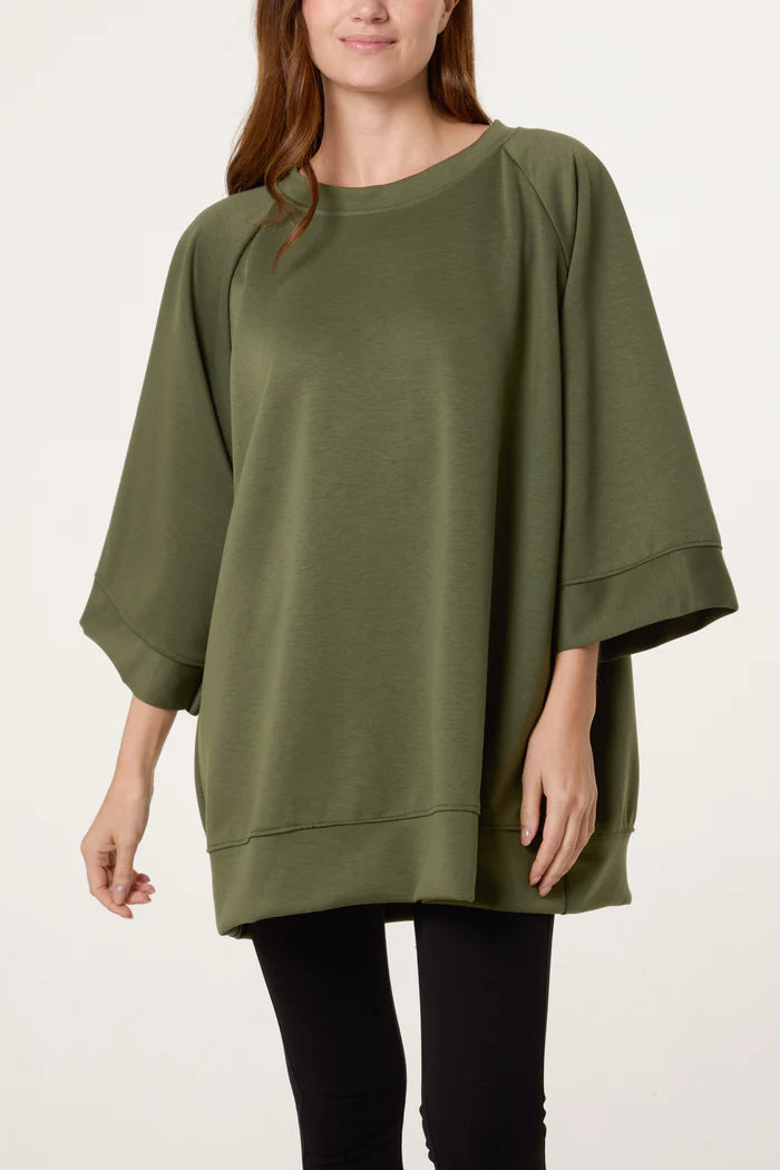 Wide Sleeve Soft Touch Sweatshirt