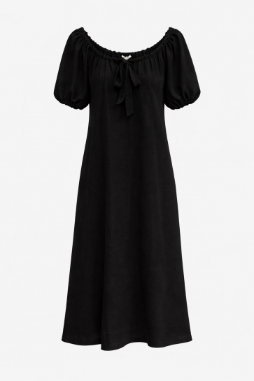 Malissa J Ribbed Waffle Dress With Tie