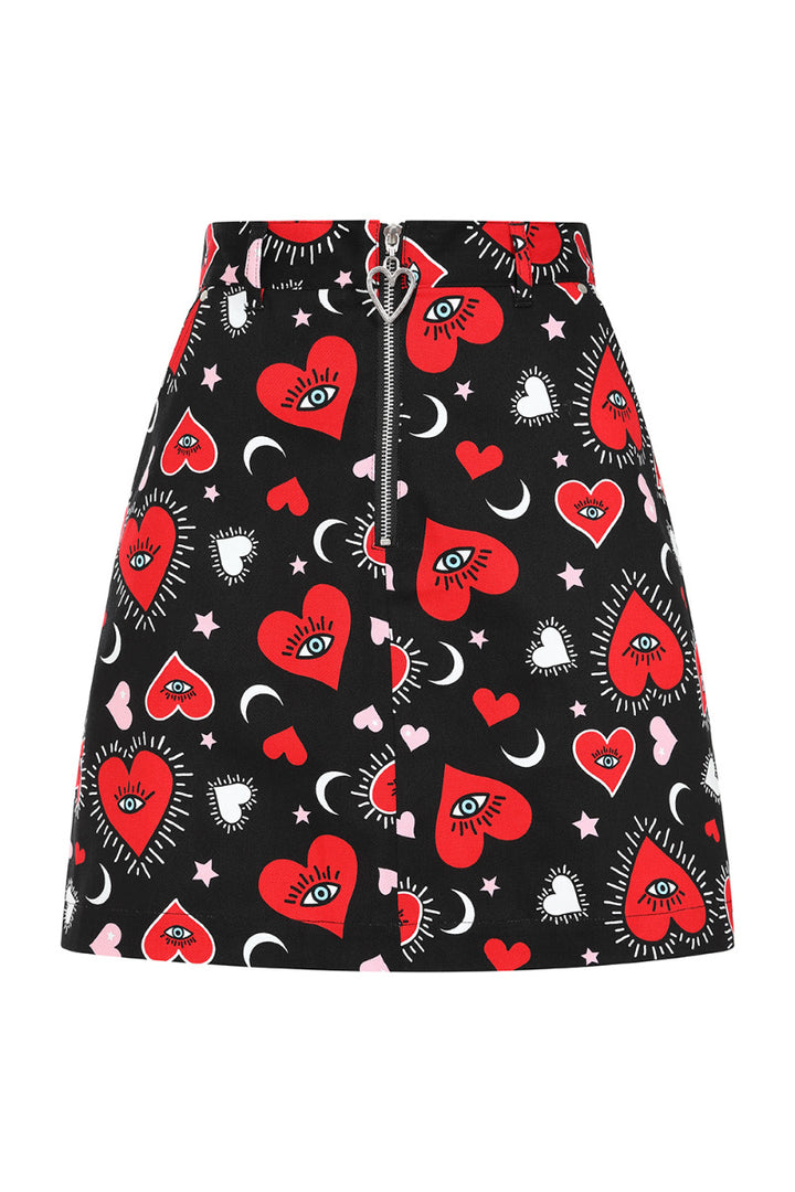 Hell Bunny Kate Heart Skirt