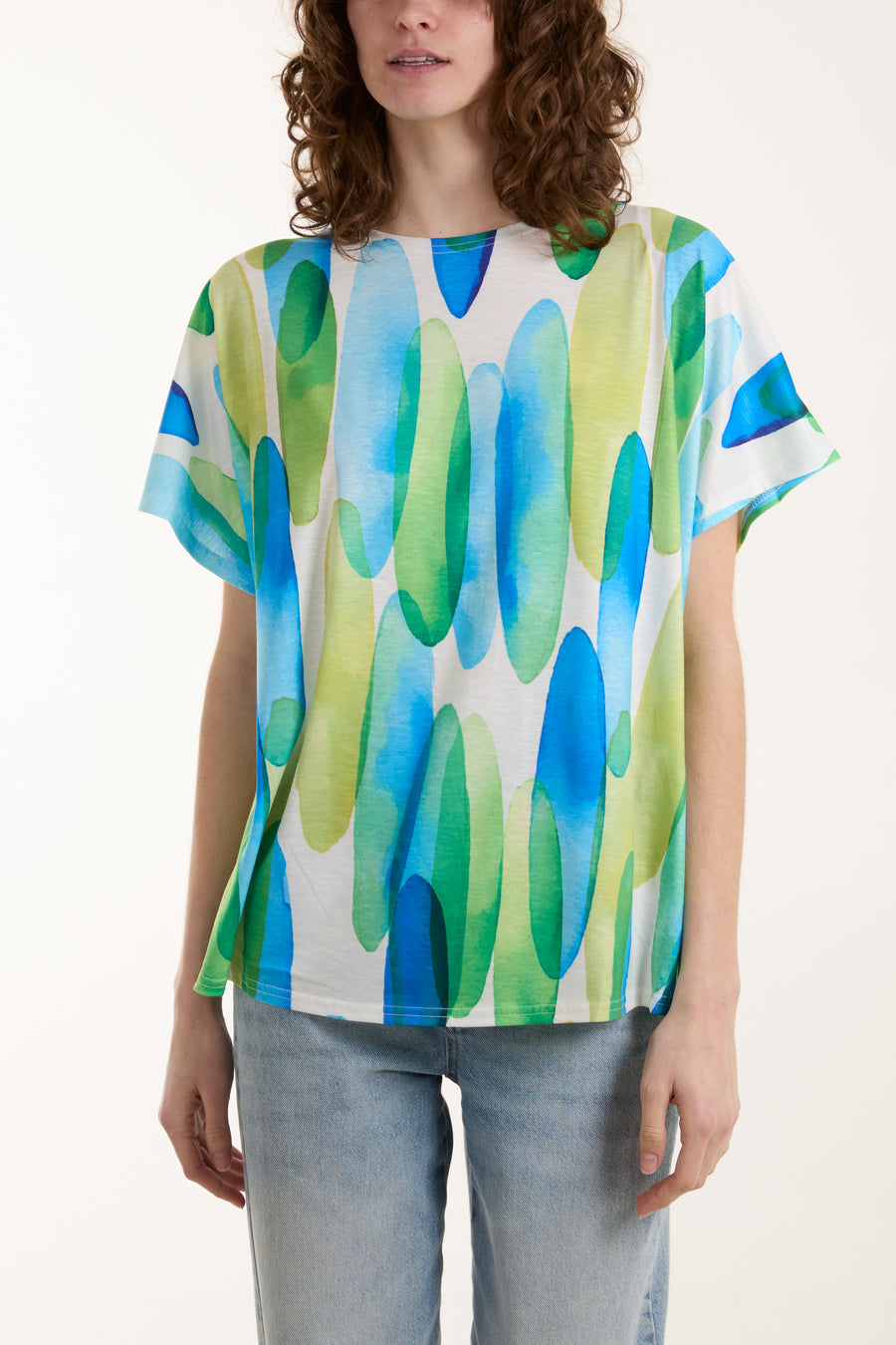 Abstract Circle Print TShirt