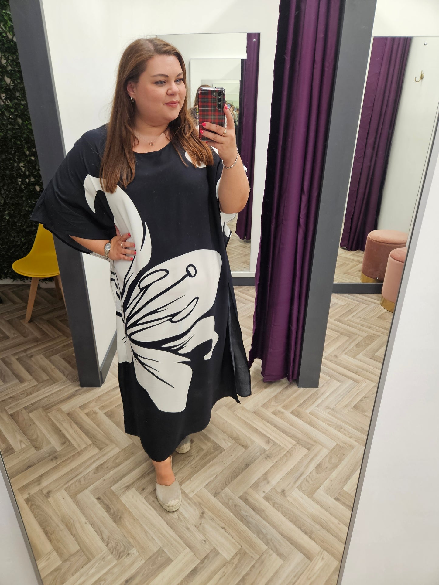 Lily Black And White Tunic Dress