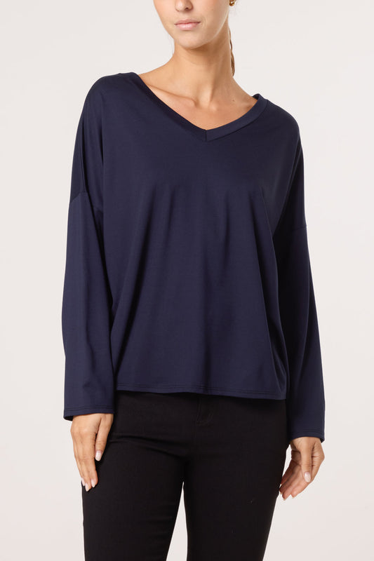 V Neck Soft Touch Sweatshirt