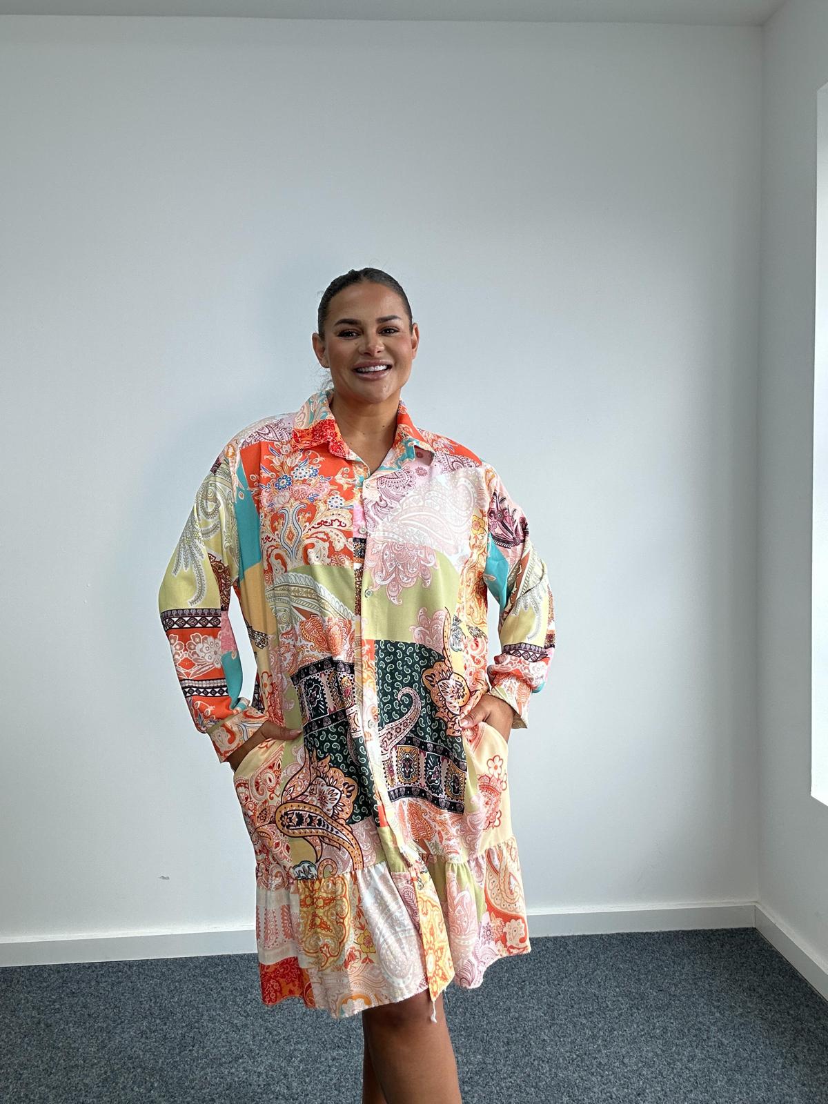 Printed Shirt Dress