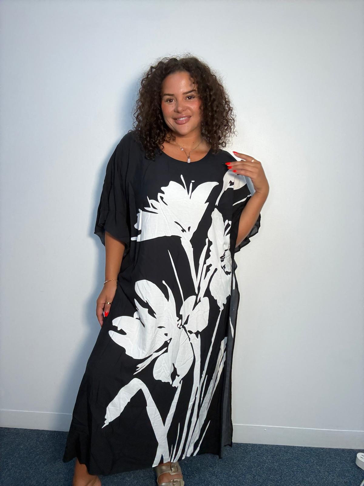 Lily Black And White Tunic Dress