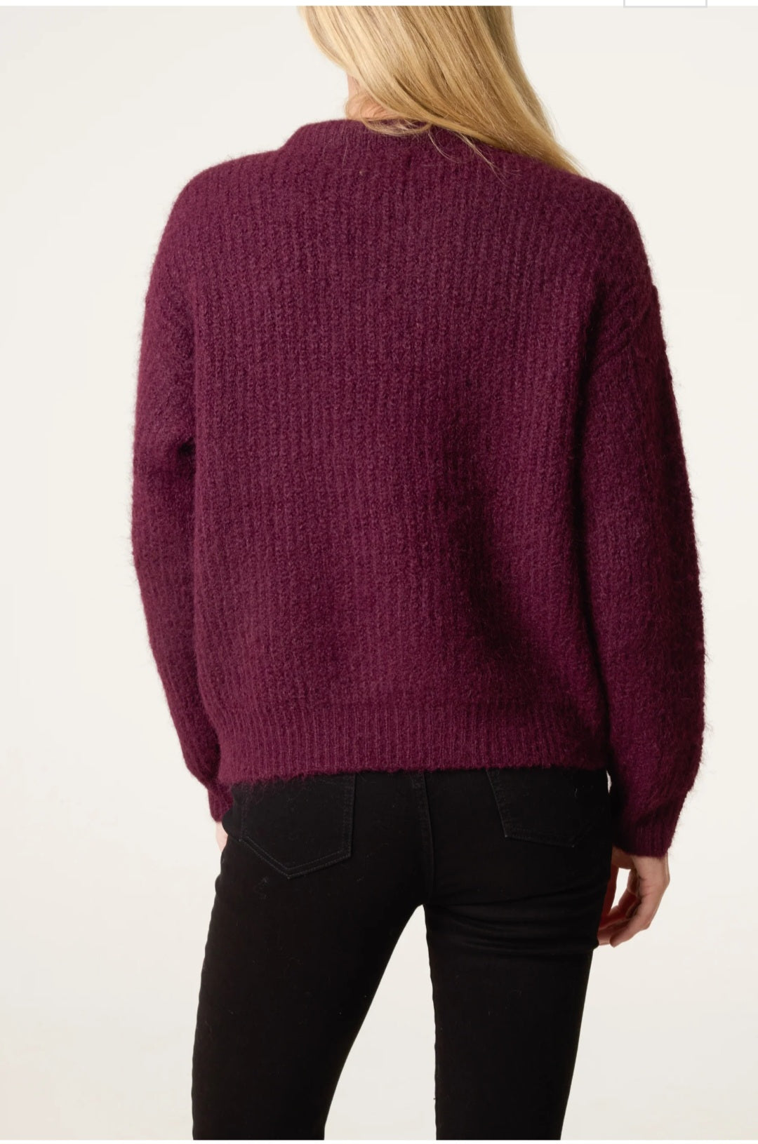 Knitted Cardigan Polka Dot Bow Button