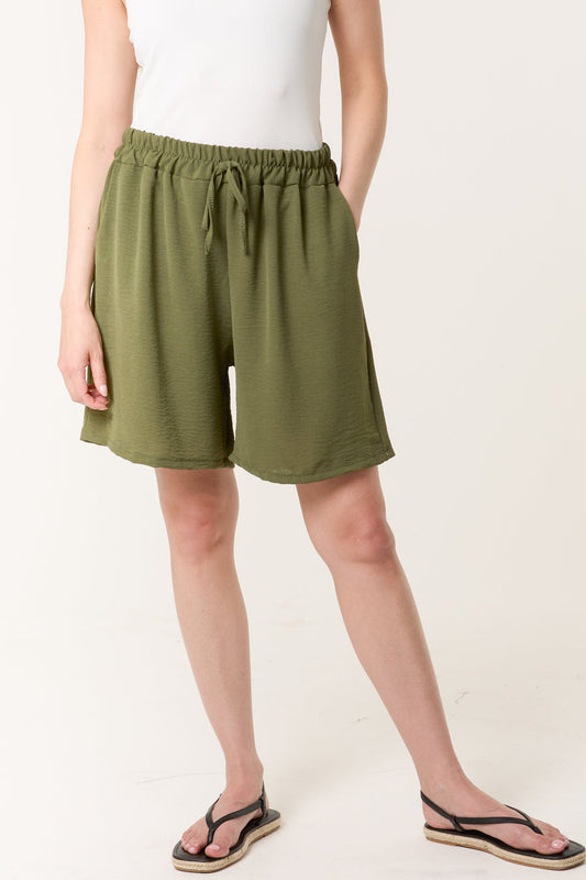 Relaxed Fit Bermuda Shorts With Pockets