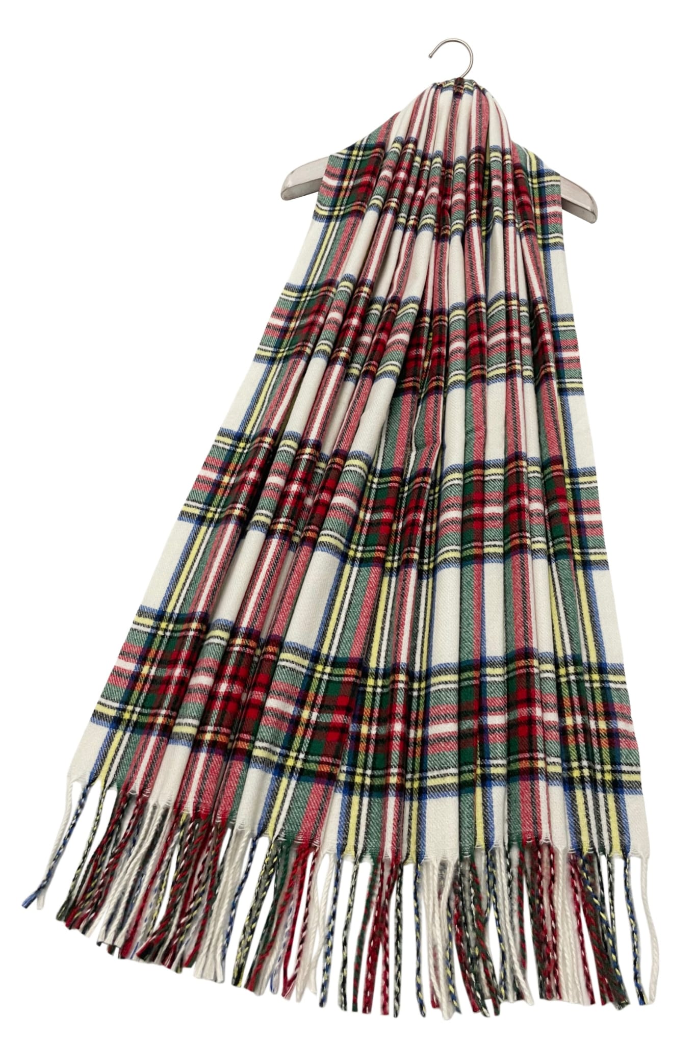 Tartan Check Tassel Scarf