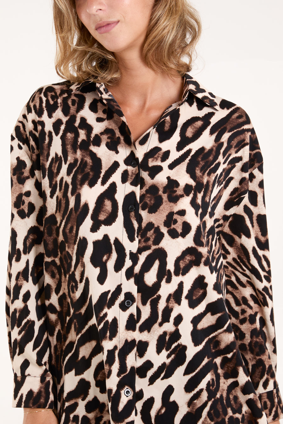 Leopard Print Long Sleeve Shirt