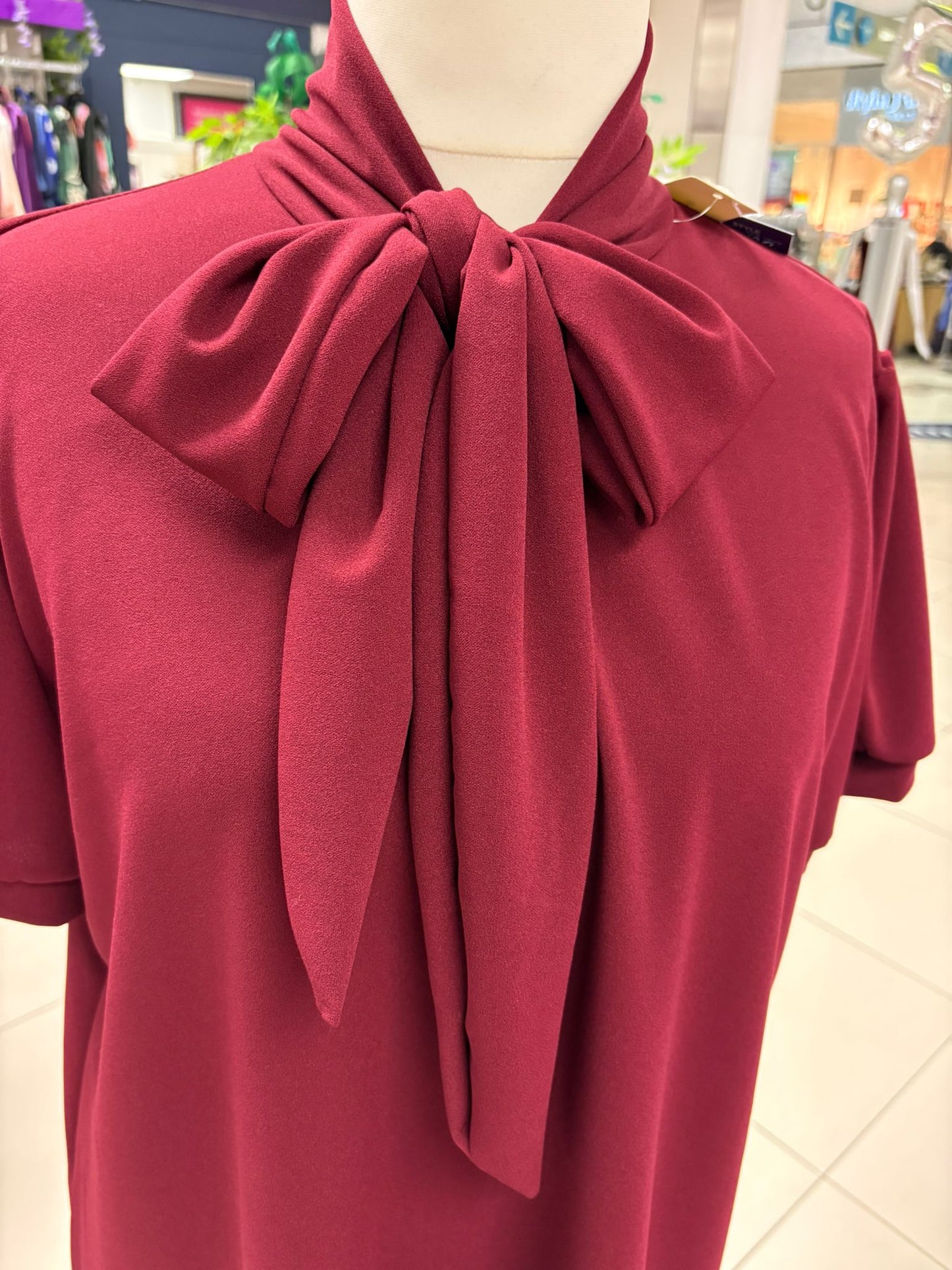 Bow Collar Mini Dress