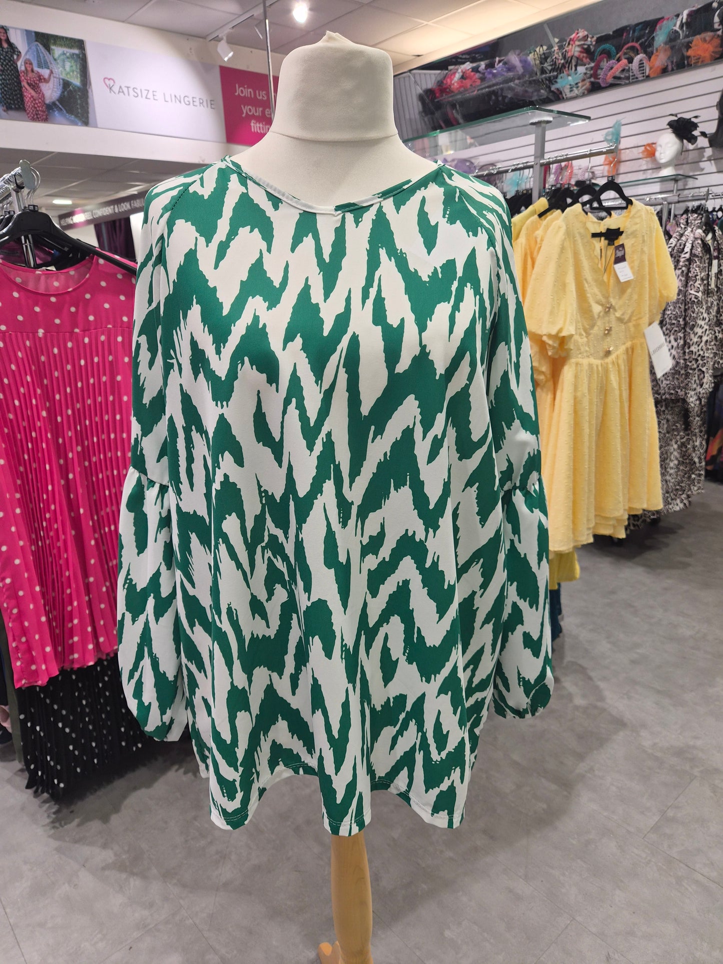 Abstract Long Sleeve Top