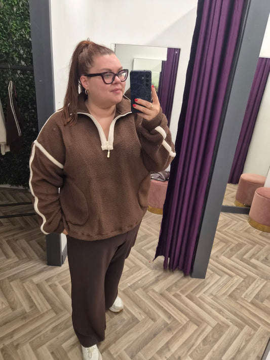 Girl In Mind Fleece Zip Top