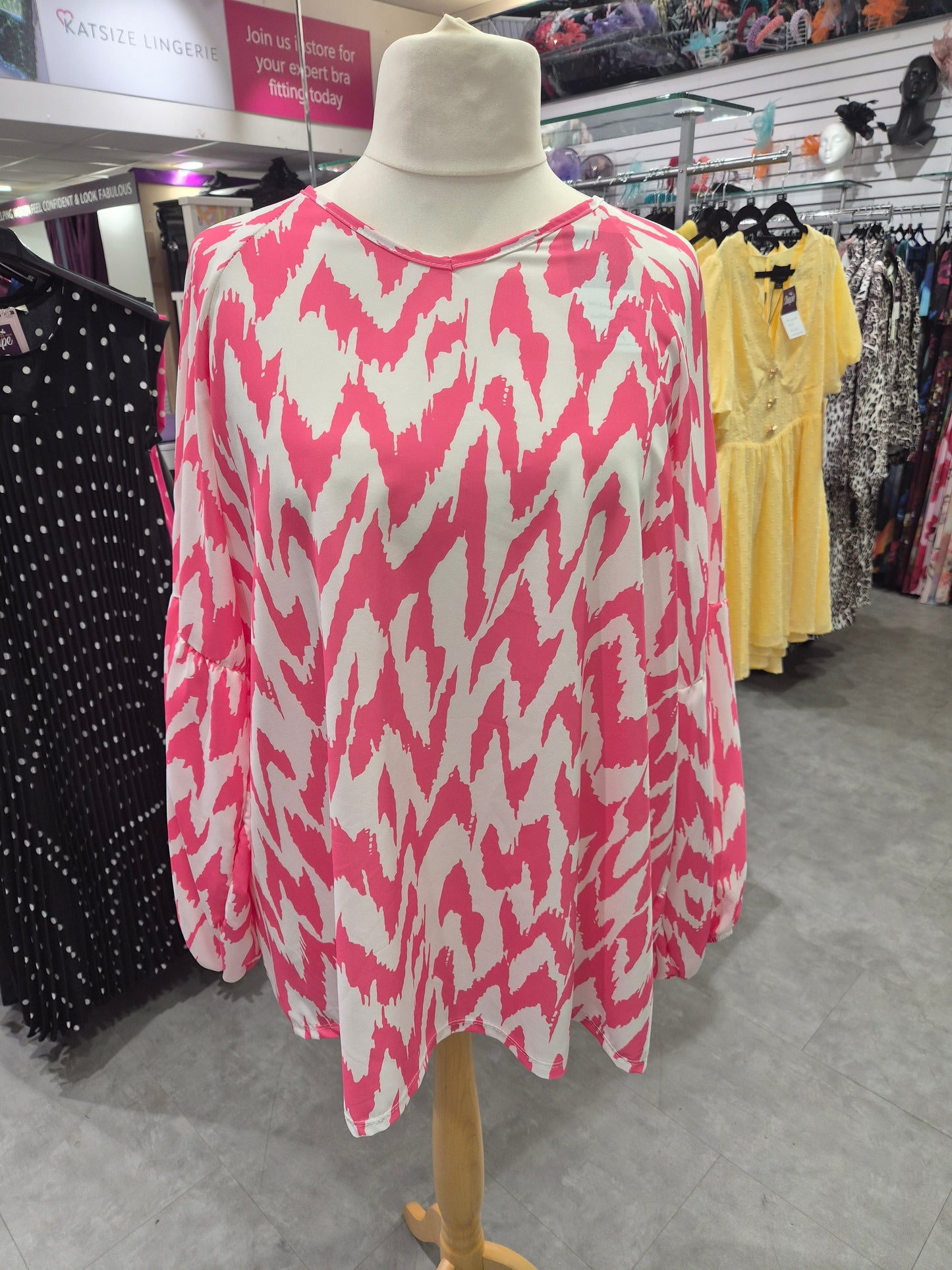 Abstract Long Sleeve Top
