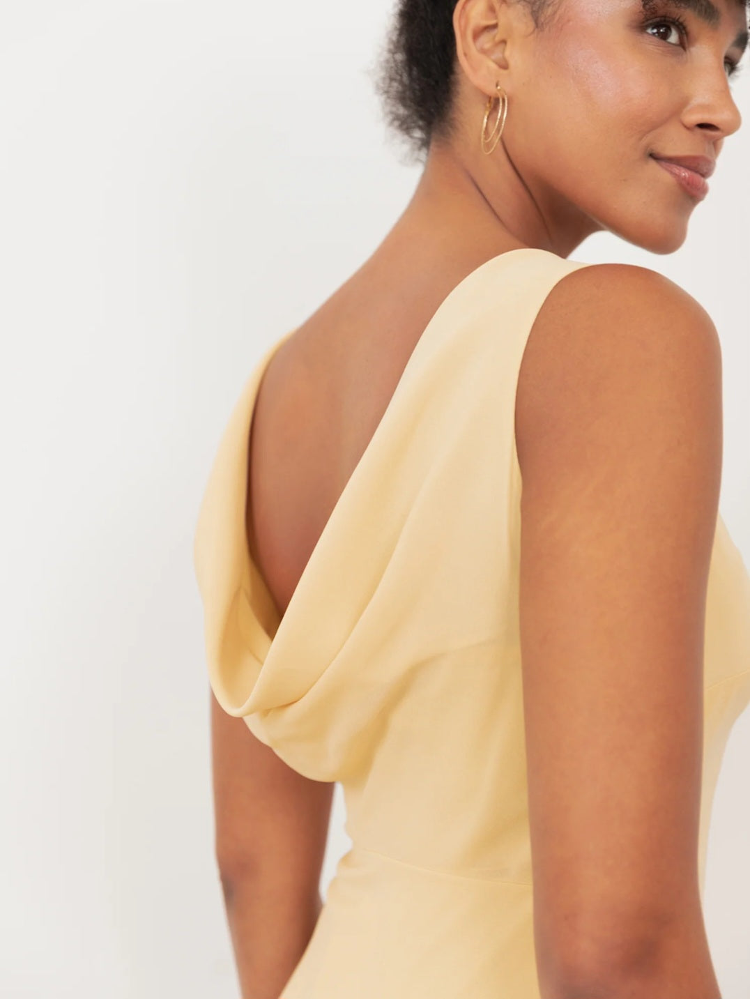Maya Buttercream Floral Embroidery Maxi Dress