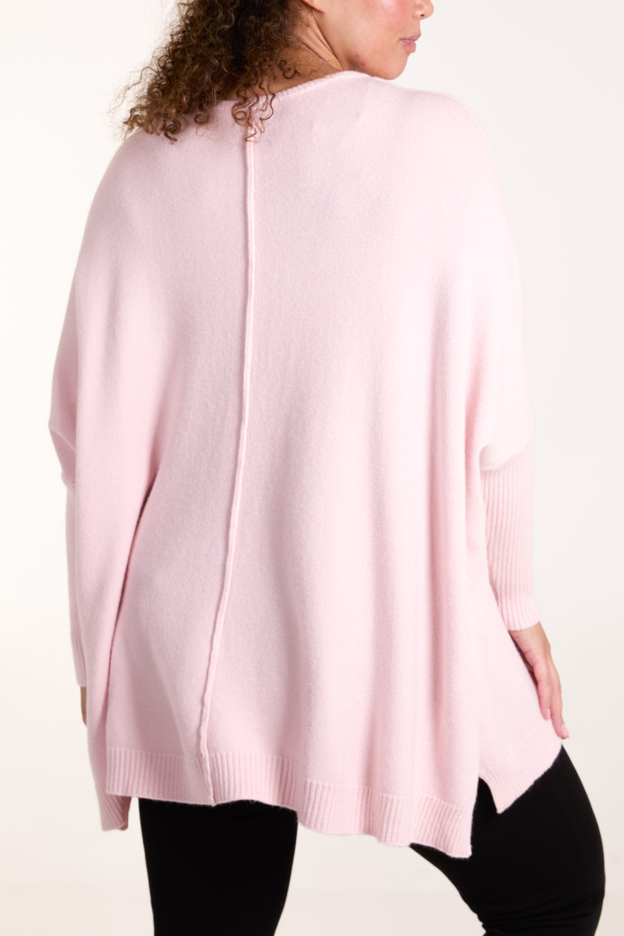 Seam Front Round Neck Jumper