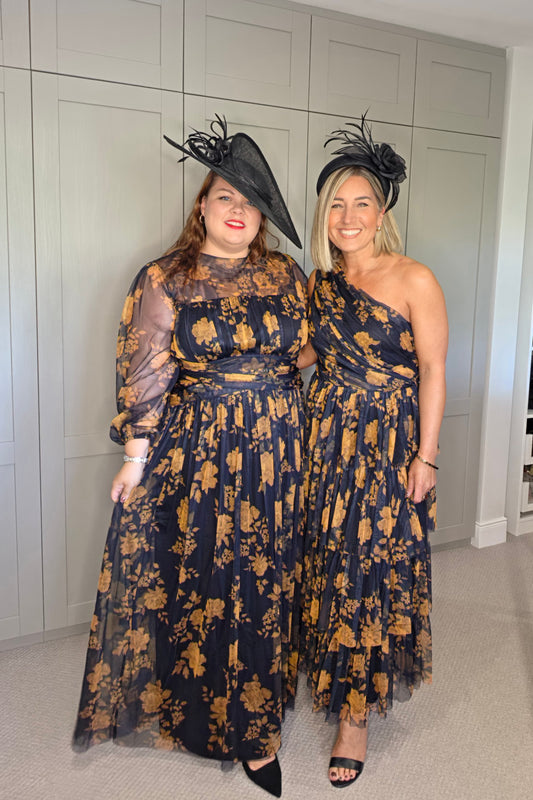 Anaya Floral Long Sleeve Gathered Waist Maxi Dress