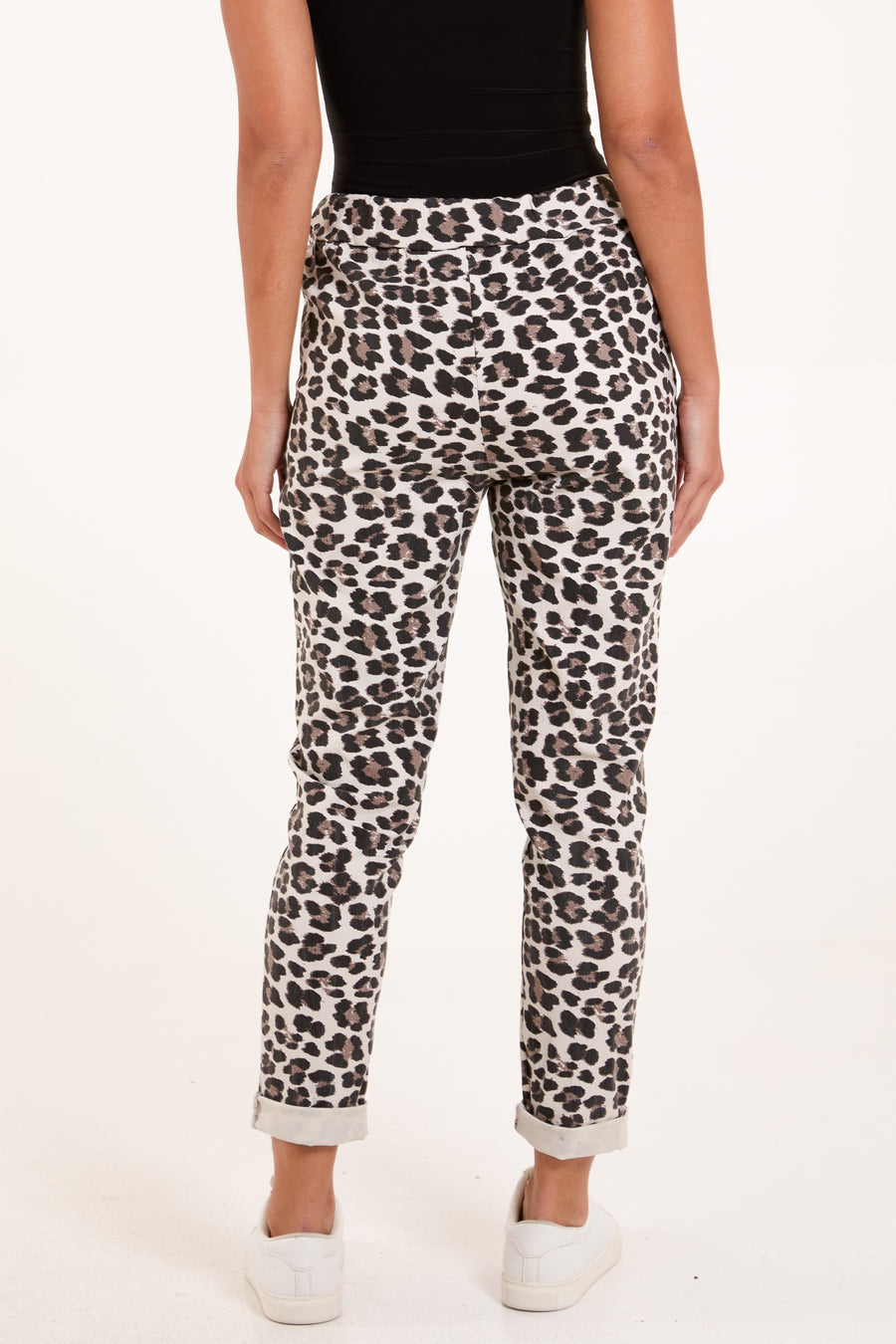 Leopard Print Drawstring Magic Trousers