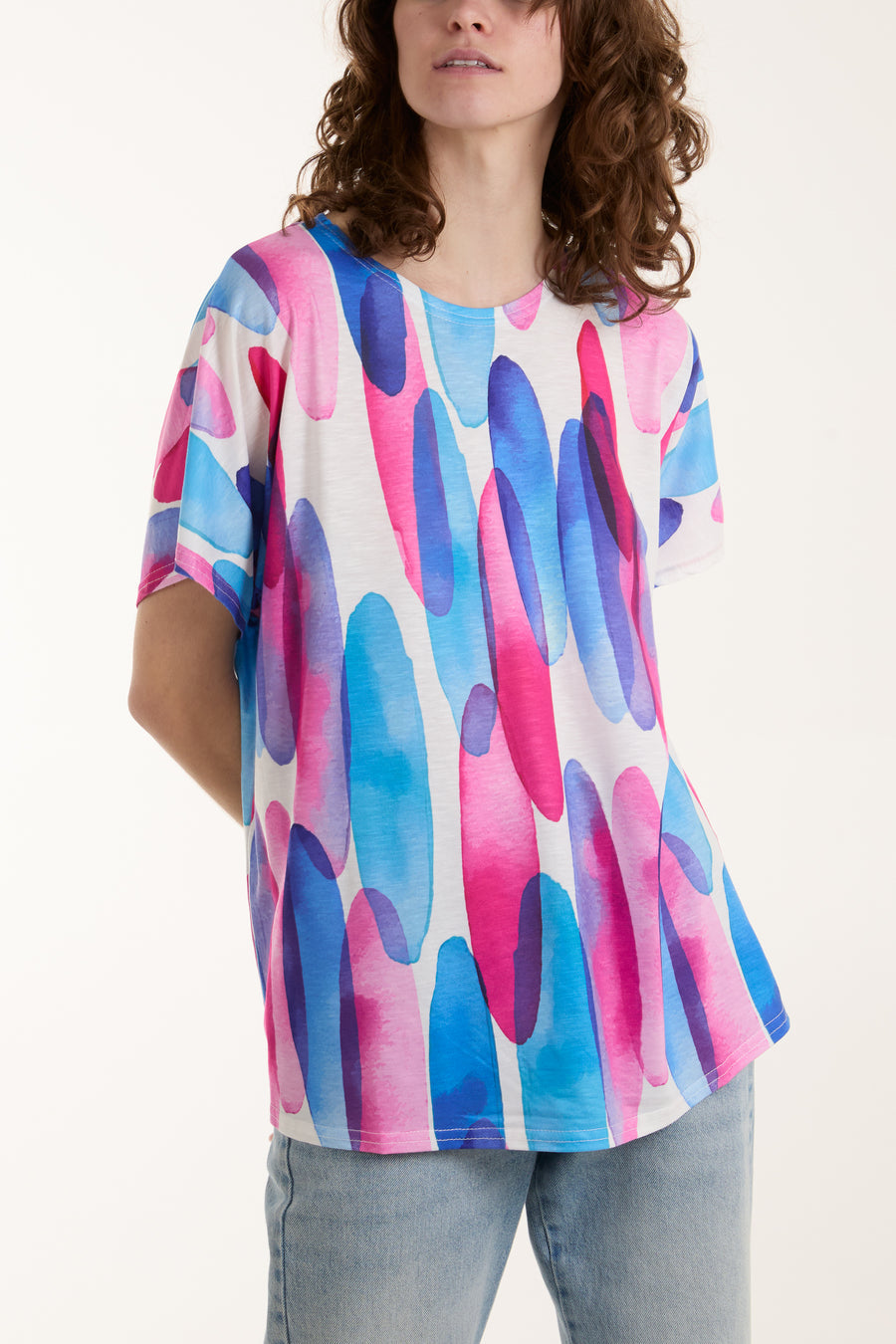 Abstract Circle Print TShirt