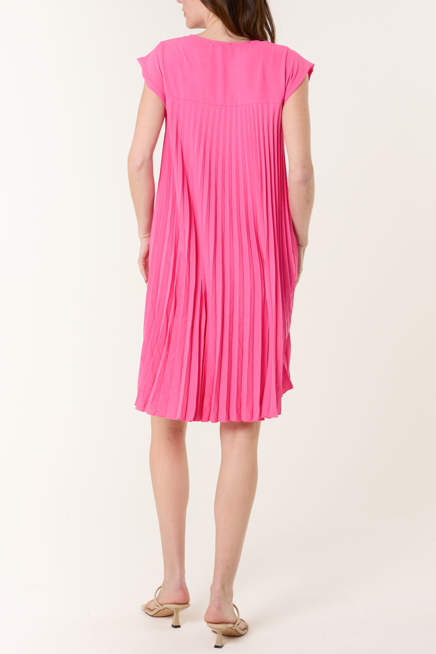 Pleated Mini Dress