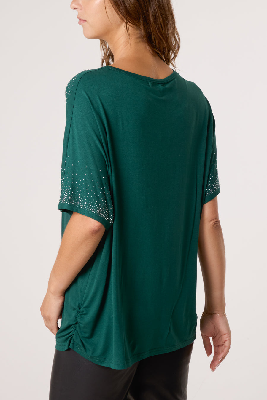 Diamante Round Neck T Shirt