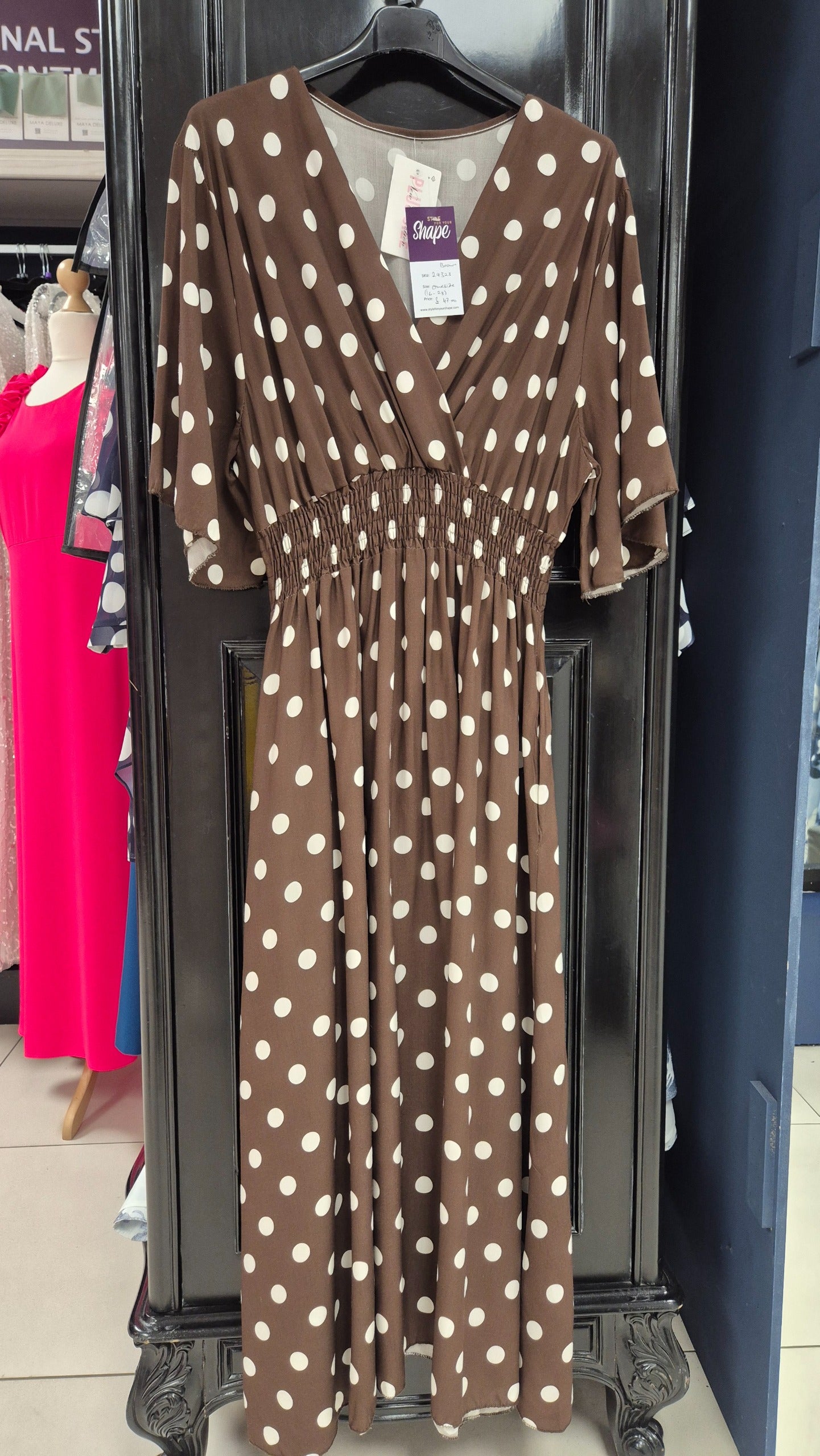 Spotty Elasticated Waist Dress