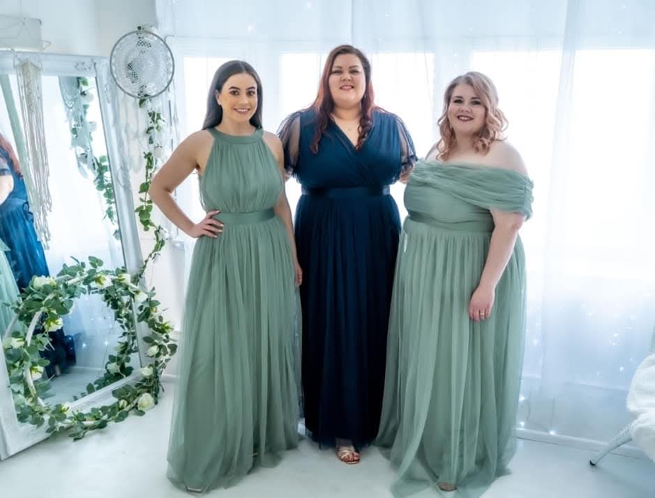 Anaya Frosty Green Bardot Maxi Dress