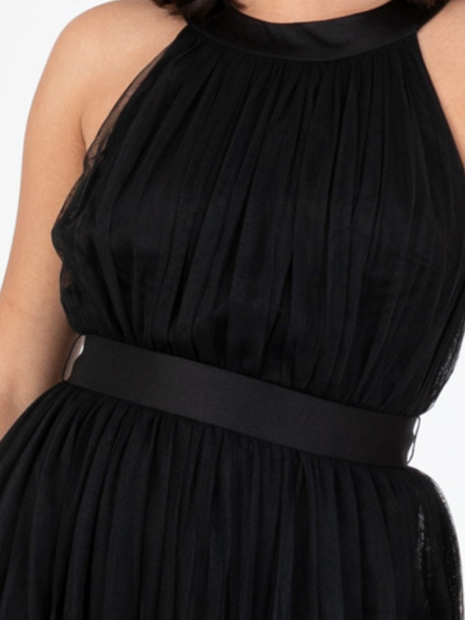 Anaya Black Halter Maxi Dress