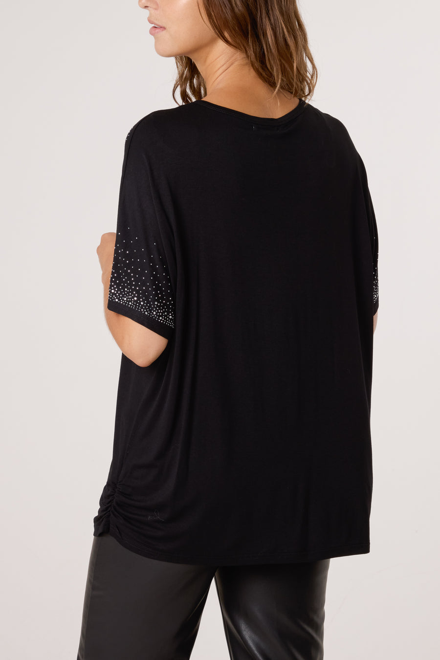 Diamante Round Neck T Shirt