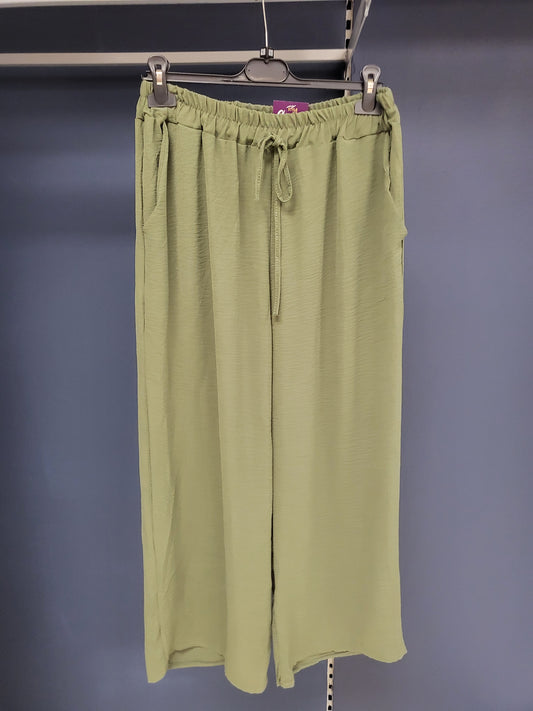 Wide Leg Drawstring Trousers
