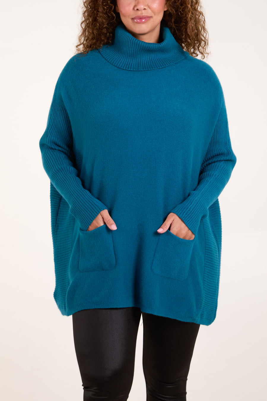 Roll Neck Jumper With Pockets