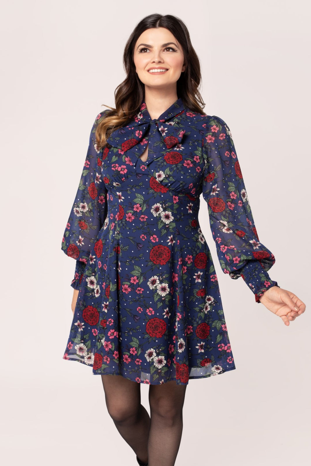 Hell Bunny Camelia Mini Dress