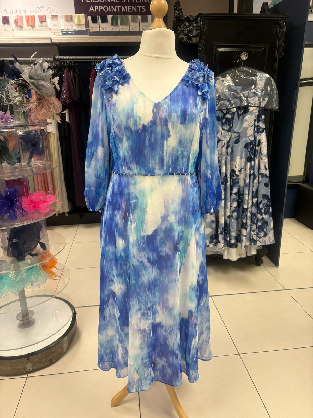Lizabella Drape Neck MOB Dress