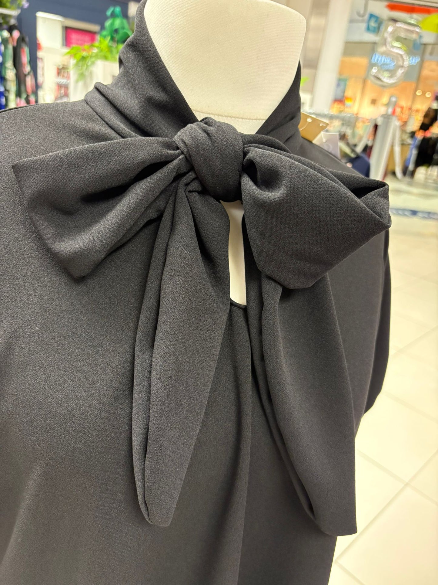 Bow Collar Mini Dress