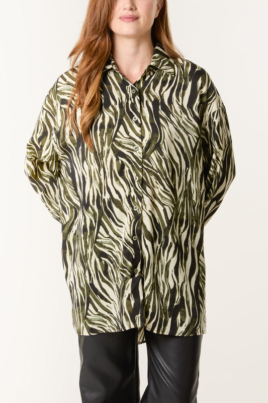 Zebra Pint Relaxed Shirt