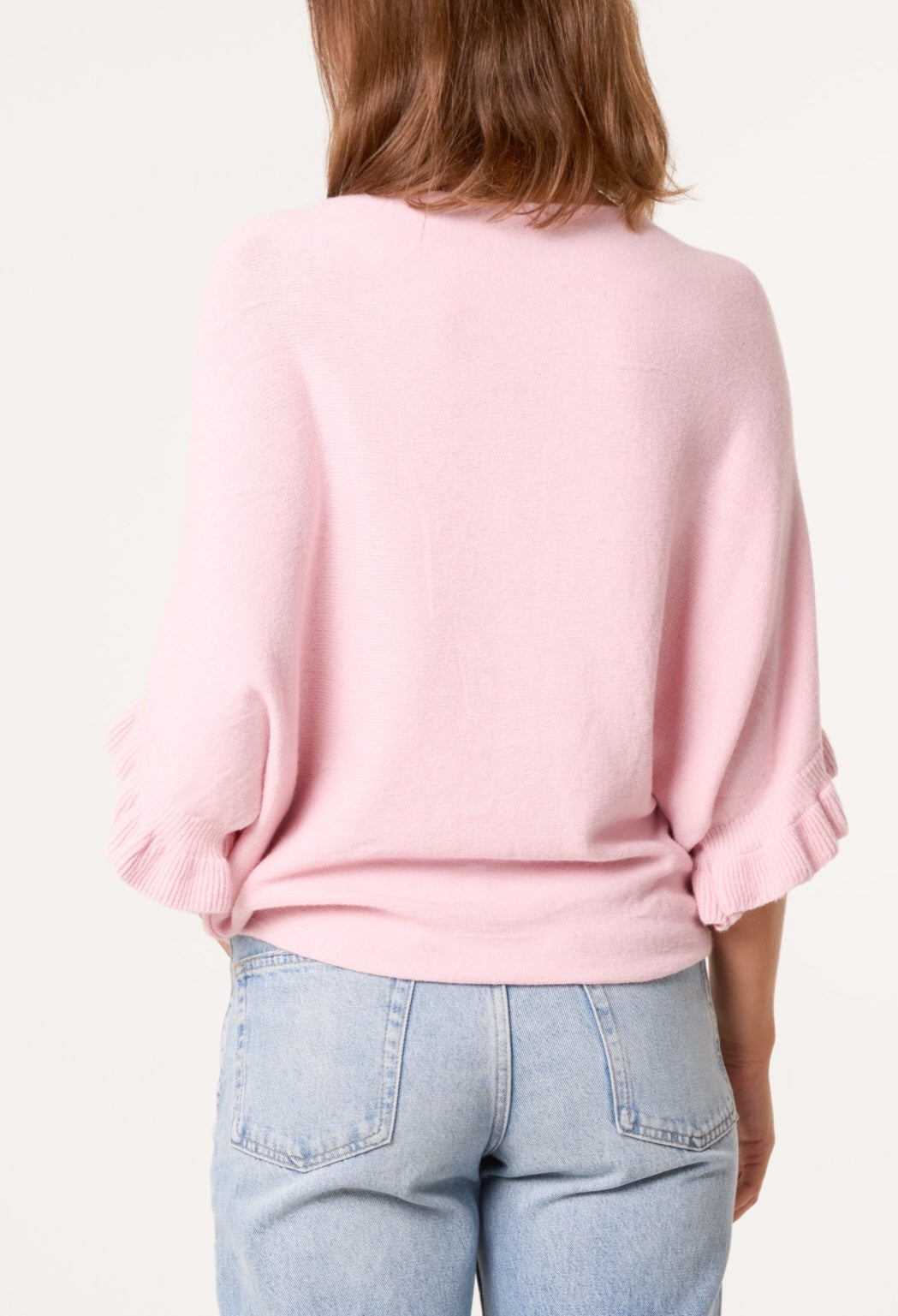 Ruffle Sleeve Knit Jumper