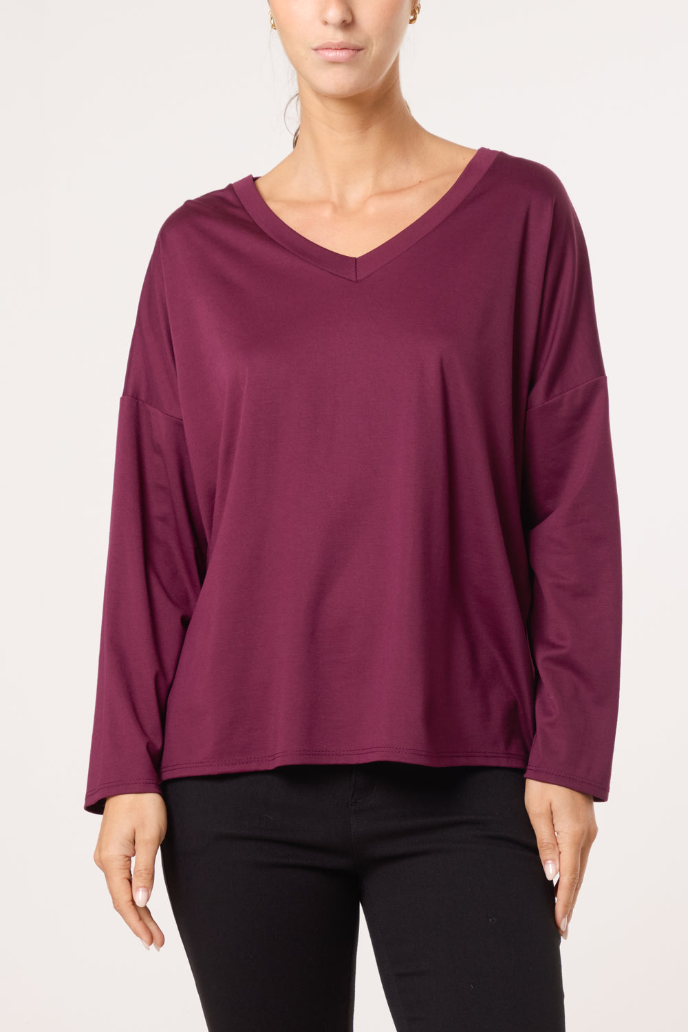 V Neck Soft Touch Sweatshirt
