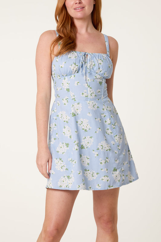 Mini Milkmaid Floral Dress