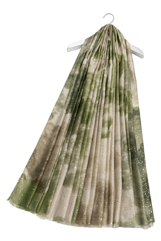Watercolour Foiled Speckle Scarf