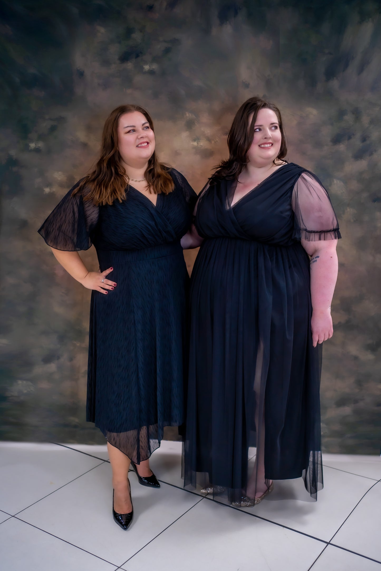 Anaya Black Faux Wrap Maxi Dress With Sash