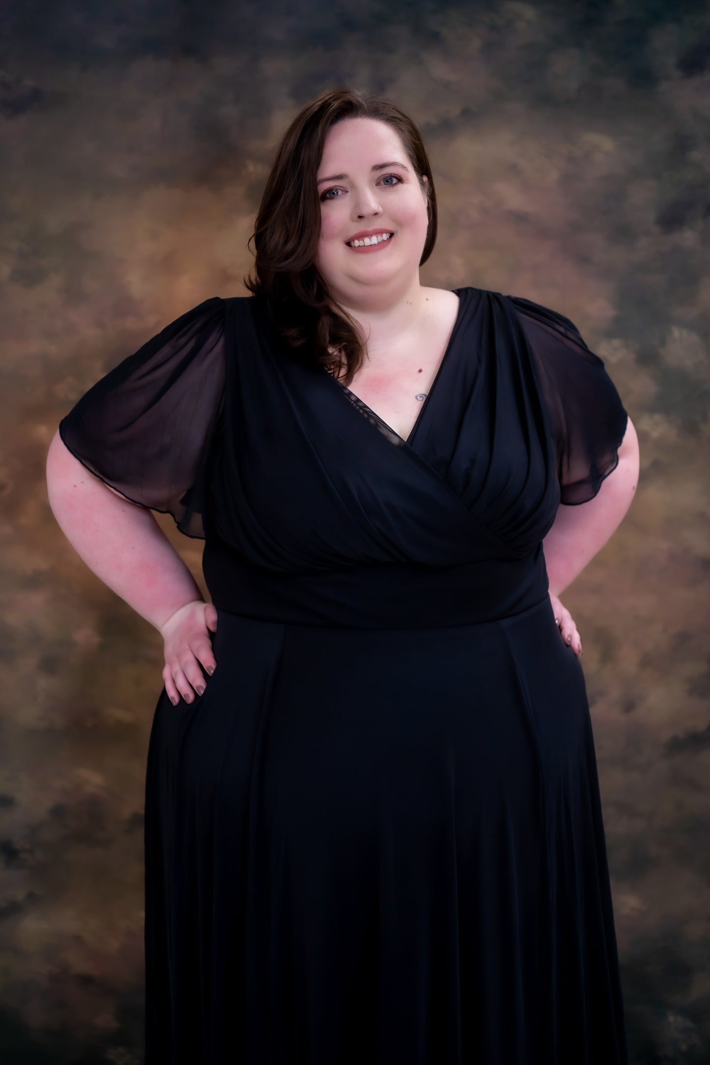 Scarlett & Jo Victoria Black Midi Dress