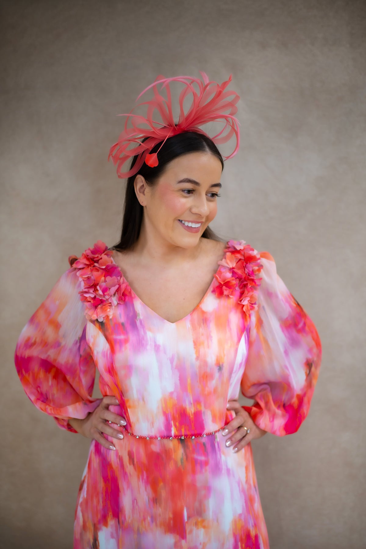 Lizabella Drape Neck MOB Dress
