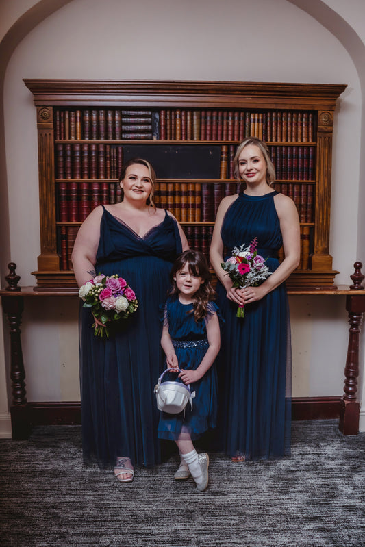 Anaya Navy Halter Maxi Dress