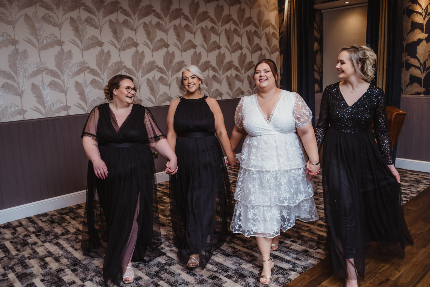 Maya Black Embellished Long Sleeve Maxi Dress