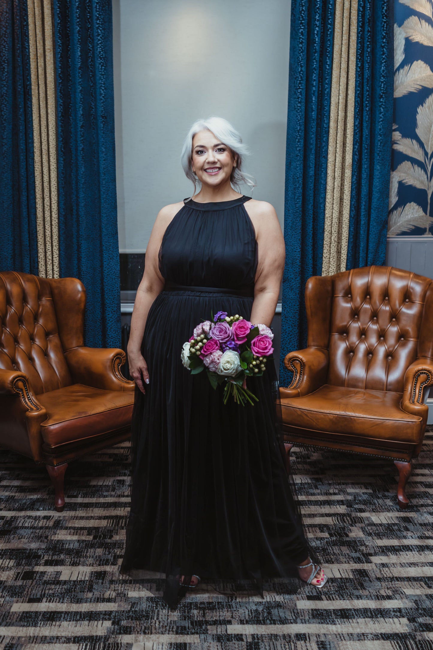 Anaya Black Halter Maxi Dress