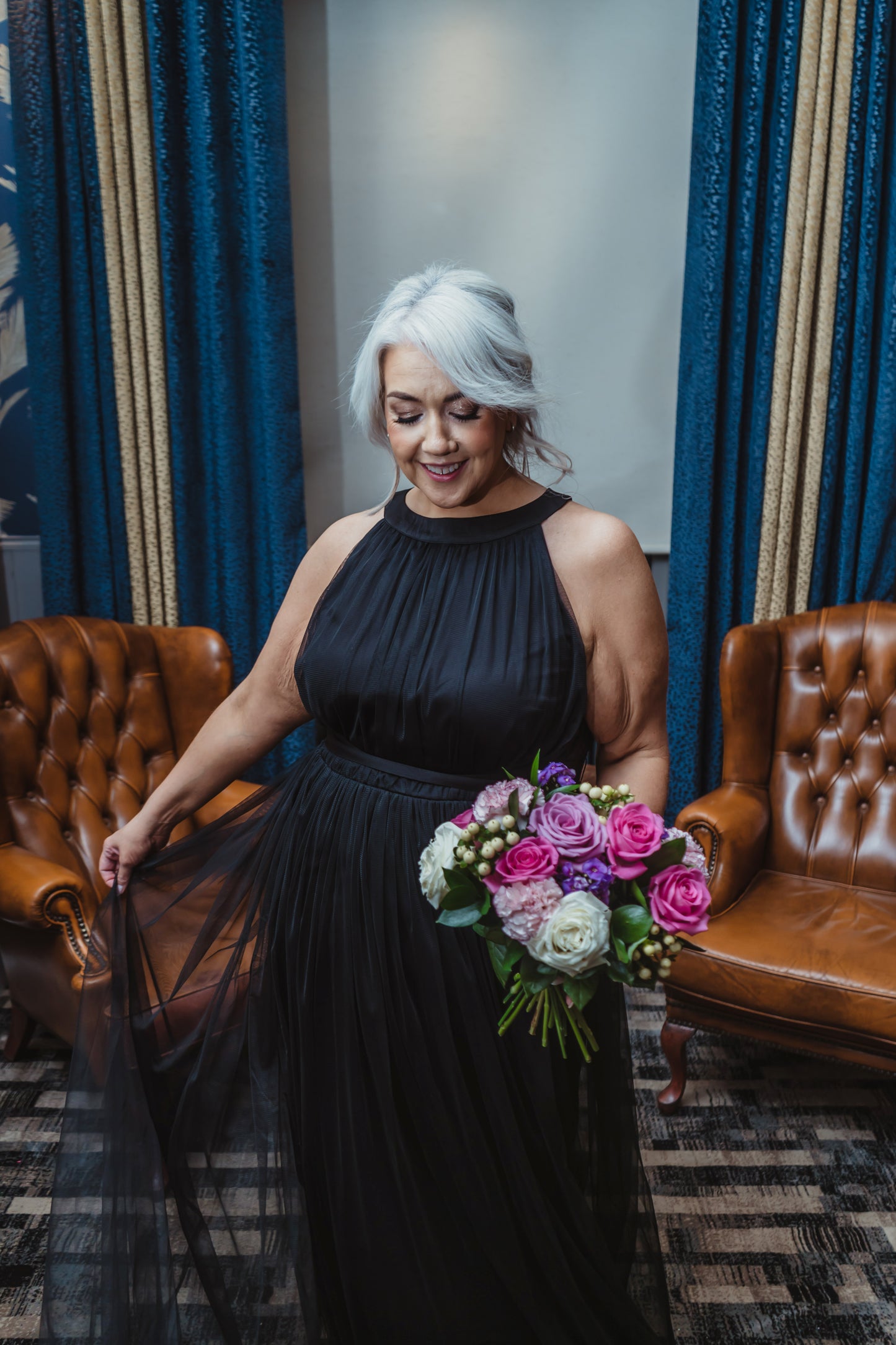 Anaya Black Halter Maxi Dress