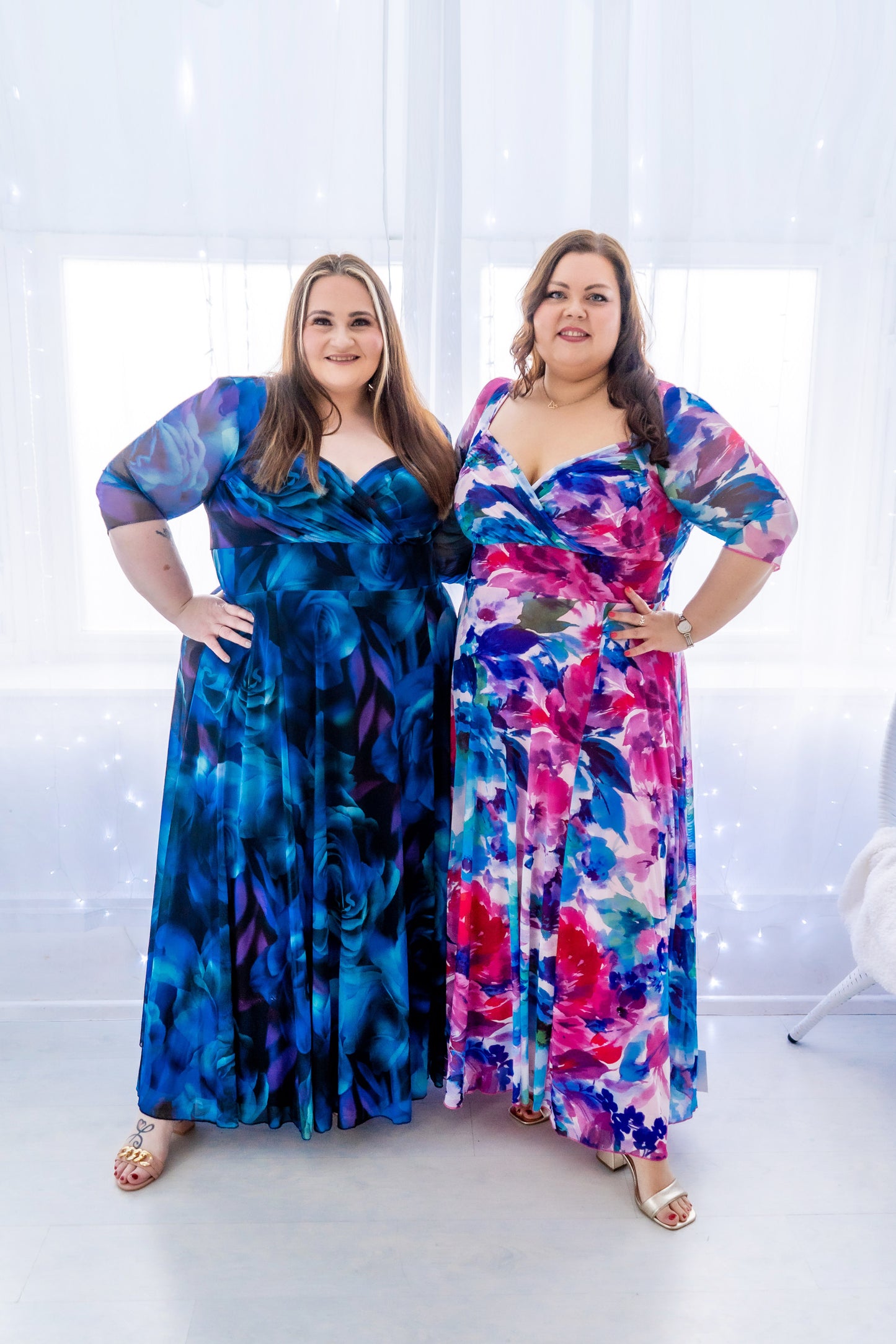 Scarlett & Jo Elizabeth Teal Blue Maxi Dress
