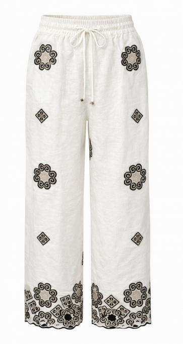Malissa J Embroidered Elasticated Trousers