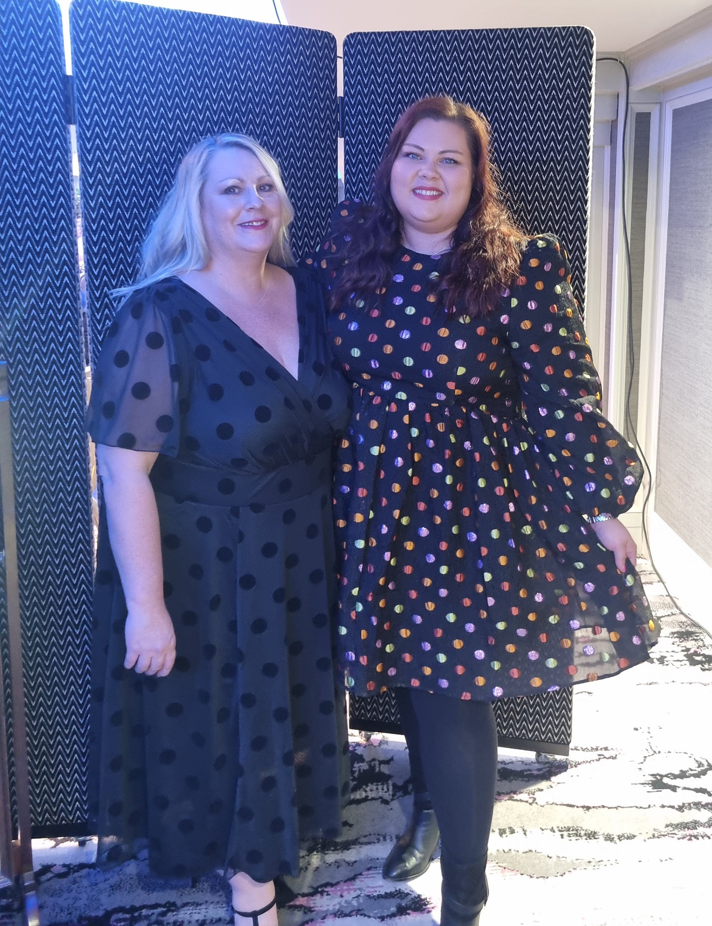 S&J Velvet Spot Midi Dress