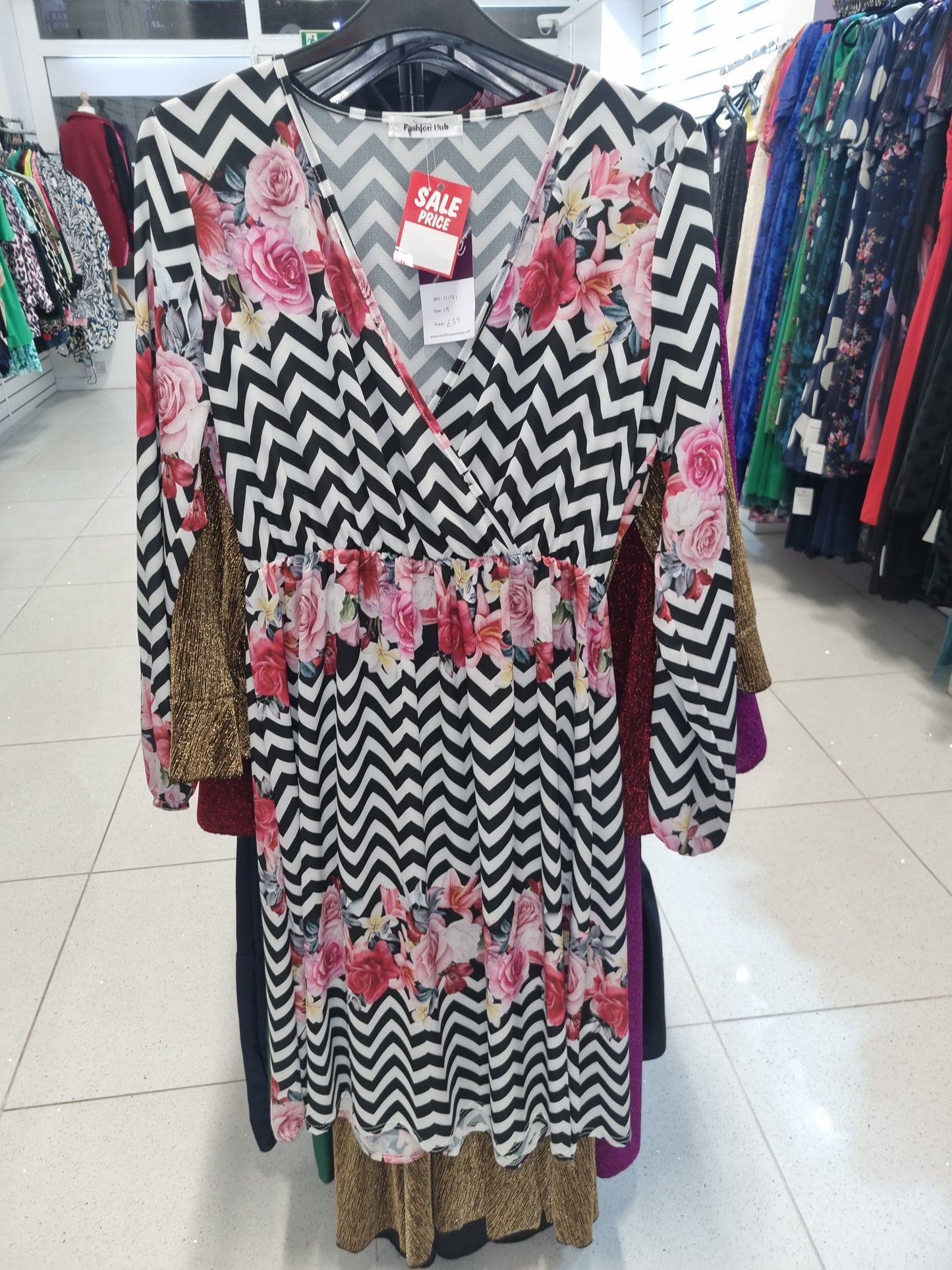 Zebra Floral Dress
