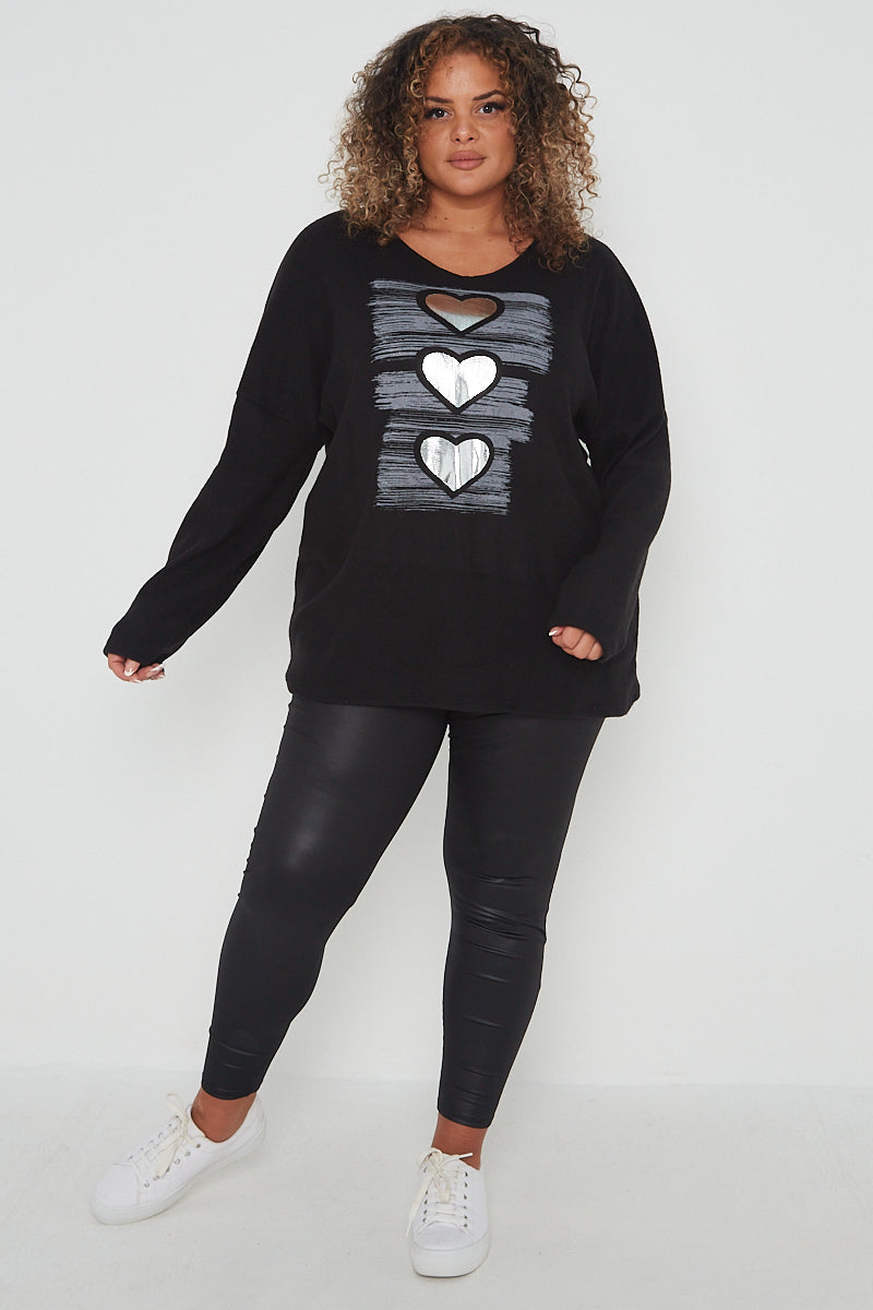 Soft Jumper with Hearts